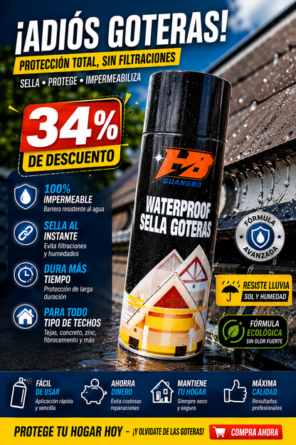 SPRAY SELLADOR SEALFIX | IMPERMEABILIZANTE CONTRA FILTRACIONES Y GRIETAS | SIN MAESTROS NI OBRAS COSTOSAS!